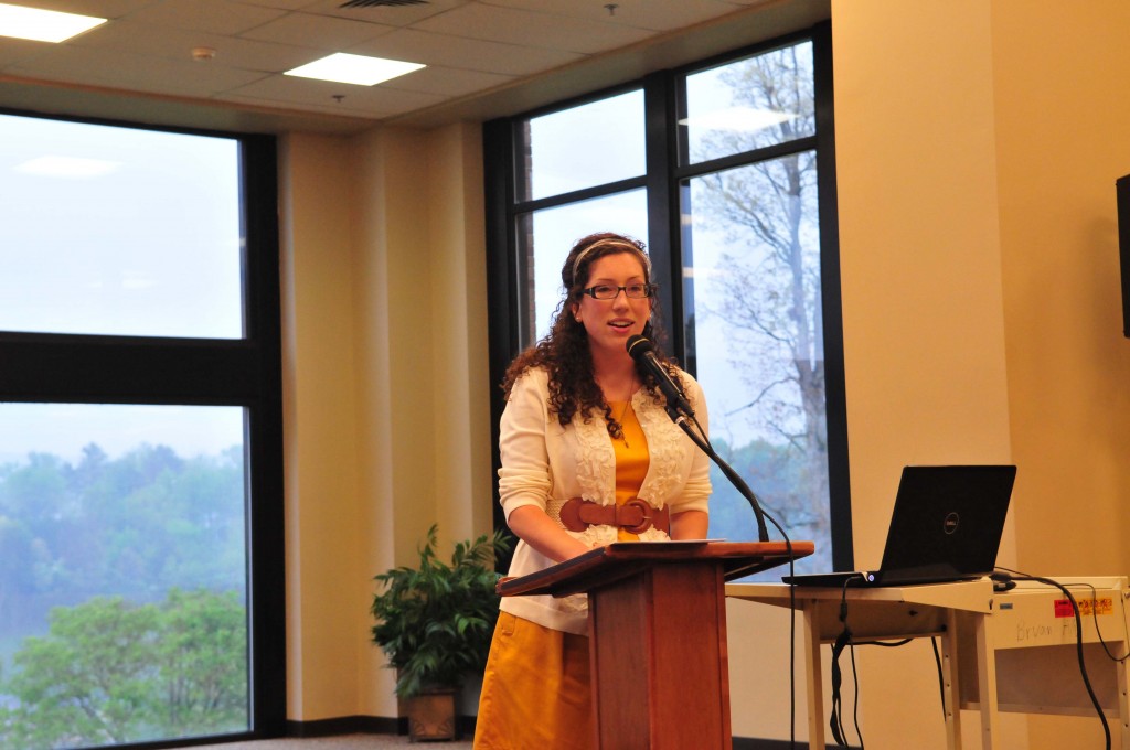 Senior Jandi Heagen presented her research last Friday for the Undergraduate Research Conference. 