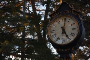 Bryan College Clock Photo Credit: Hannah Carpenter